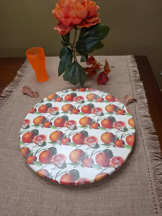 Orange Lazy Susan