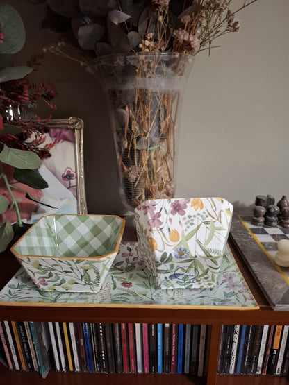 Set de Aperitivos Chara vichy verde