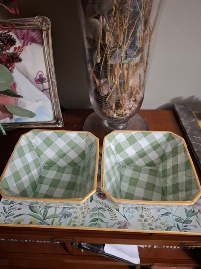 Set de Aperitivos Chara vichy verde