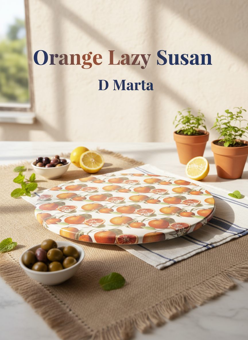 Orange Lazy Susan